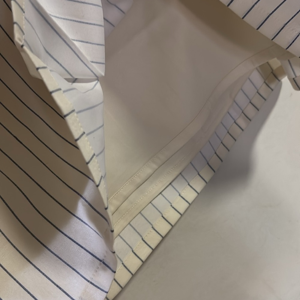 โ๏ธ {PRICE FIRM} J. Crew Pinstripe Center-pleat mini skirt ~ Italian wool Blend - Picture 9 of 10